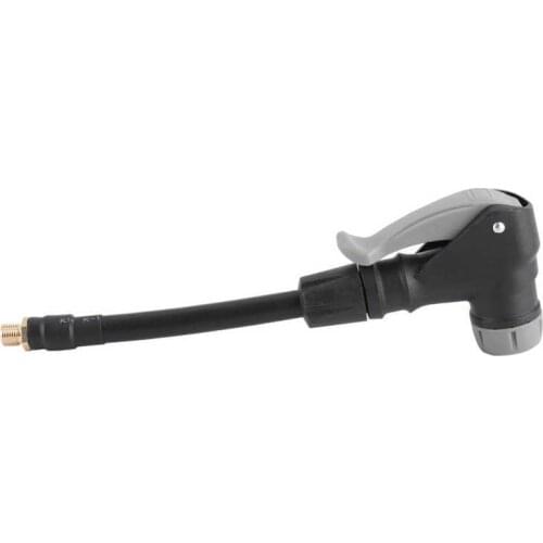 Inflating Tool 2‑In‑1 Tire Inflator Hose Adapter Air Chuck Rubber Extension Tube for American French Tire Valve