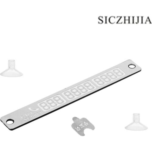 Car temporary parking card telephone number plate for Cadillac XTS SRX ATS CTS/Renault Koleos Fluenec Latitude