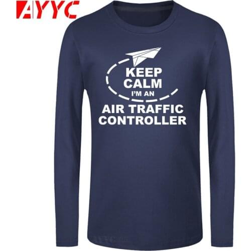 AYYC long sleeve tee Air Traffic Controller Shirts for High Tall Men 1980S Shirt Tops Crew Cheap Brand T Shirts Valentines Day