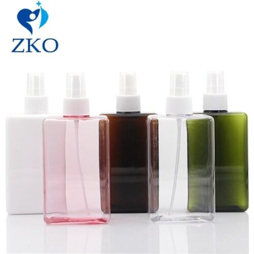 1 pcs Free Shipping 300ml Square PETG Bottle, Professional Goods Use Plastic Fine Mist Perfume Spray Refillable Bottle