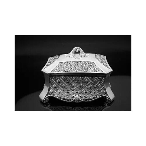 Large Classical European Gothic Eternity Rose Princess metal jewelry box keepsake souvenir box case Z010