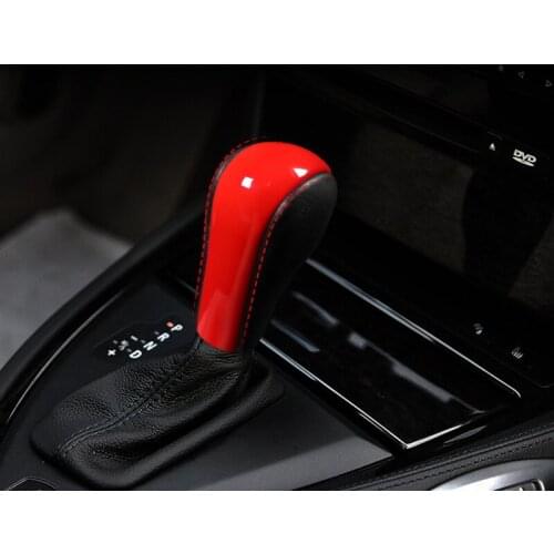 Console Gear Shift Handle Sleeve Decoration Cover For BMW 3 Series E90 E91 E92 E93 Z4 E85 E86 Interior Carbon Fiber Color Trim