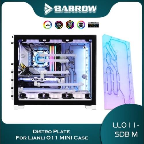 Barrow Water Distro Plate For Lianli O11 MINI Case, Waterway Deflector, M/B SYNC 5V, LLO11-SDB M