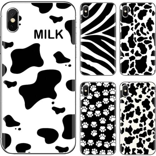 For Huawei Nova 2 2i 3 3i Y3 Y5 Y6 Y7 Y9 Prime 2015 2016 2017 2018 2019 Housing Cow-dots-C-symbol-simple-White-Black