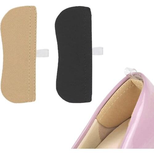 Breathable Cloth Invisible Back Soft Heel Pads For High Heel Shoes Grip Adhesive Liner Cushion Insert Pads Insoles 1 Pair