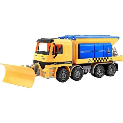 Friction Powered Snow Removal Plow Truck Construction Toy,Inertia Repair Car Toy, Engineering Vehicle,Toys for Children 2-6 Year