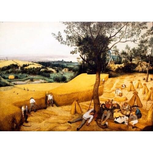 Landscapes paintings Pieter Bruegel the Elders famous artworks The Harvesters hand painted Oil painting on Canvas High quality