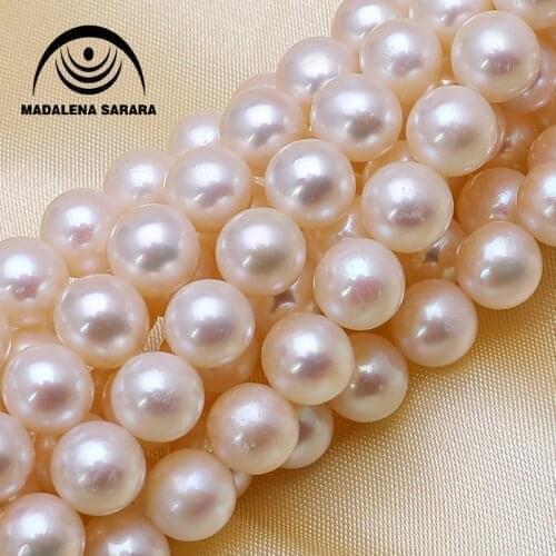 MADALENA SARARA 7-8mm AAA Freshwater Pearl Genuine Natural Pearl Pink White Purple For DIY Jewelry Making 18" Factory Wholesale