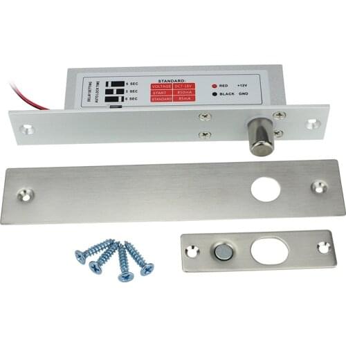 Magnetic solenoid Electric Drop Bolt Door Lock Low Temperature Bolt Lock NC Mode for Door Access Control