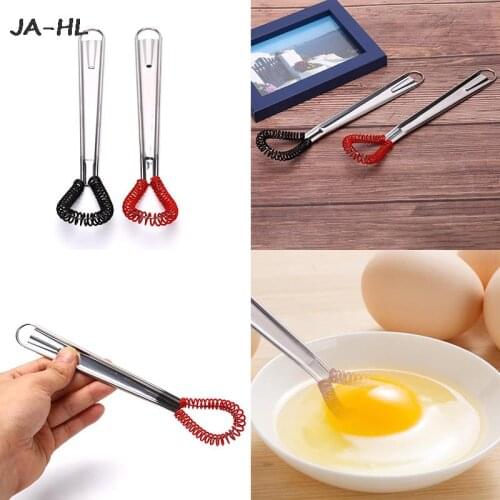 Multifunctional Rotary Manual Egg Beater Mixer Mini Kitchen Egg Whisk Bake Tool Egg Agitator Matel Eco-Friendly Egg Mixer 1Pc