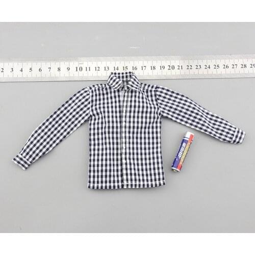 1/6 Scale D80149 Male Plaid Shirt Model for 12''Body Accessories DIY