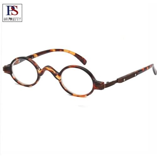 Retro Style Round Small Frame Reading Glasses Ultralight Clear Lens Presbyopic Glasses Eyewear Frame Unisex For Elder Gifts 1008