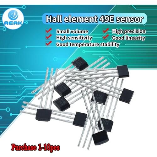 10PCS Official original 49E Hall element OH49E SS49E Hall sensor Hall Effect Sensor new