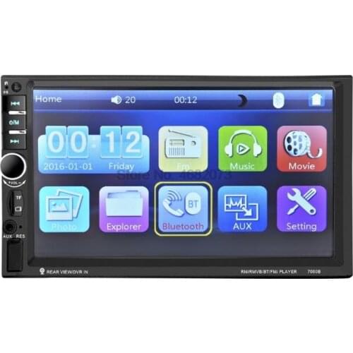 By DHL/Fedex 20pcs 7060B 7 Inch Bluetooth TFT Screen Car Audio Stereo MP4 Player AUX FM USB SD Support for Mp3 MP4 hot sale