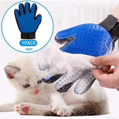 Oauee Cat Pet Grooming Deshedding Brush Gloves Effective Cleaning Back Massage Animal Bathing Fur Hair Removal Cat Dog Combs