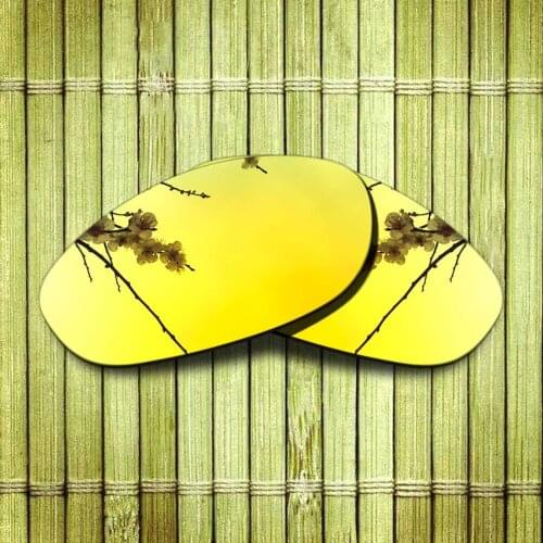 Polarized Replacement Lense For-Oakley Monster Dog Sunglasses Frame True Color Mirrored Coating - Yellow Options