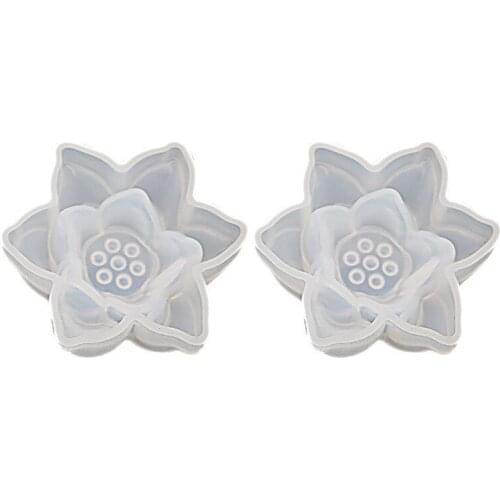 Transparent Silicone Mould Lotus Dried Flower Epoxy Resin Molds Decorative Craft DIY Jewelry Making Tools