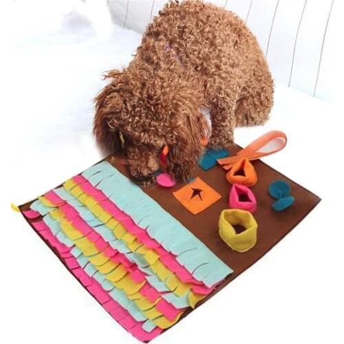 Pet Dog Sniffing Mat Find Food Training Blanket Puppy Play Toys Relieve Stress Puzzle Pad Sniffing Mat For Dog Training Supplies