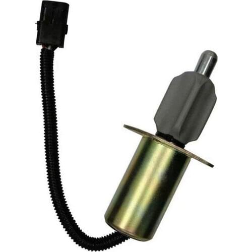 Diesel Engine Stop Solenoid 3921978 12V Fuel Shut Off Solenoid for Cummins 6CT/6CTA Replces 3921978 Shut Down Solenoid Valve