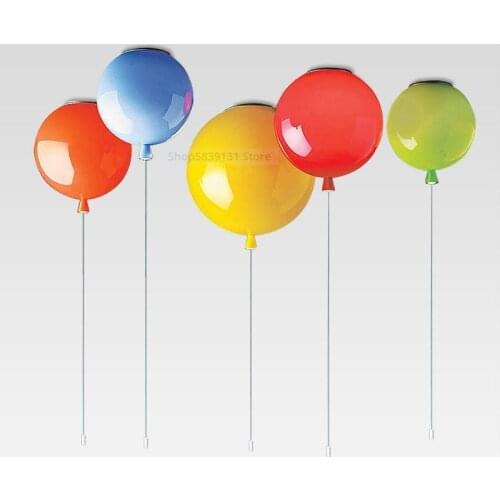 Modern Acrylic Colors Balloon Ceiling Lights Living Room Bedroom Decor Light Nordic Simple Ceiling Lamps Kids Lighting Fixture