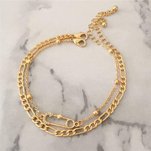 Vintage Smooth Snake Chain Bracelets Set for Women Punk Boho Twisted Link Bangle Charm Friends Hand Jewelry