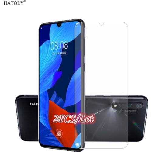 2Pcs Glass Huawei Nova 5 Tempered Glass For Huawei Nova 5 Screen Protector Full Glue Protective Phone Film For Huawei Nova 5