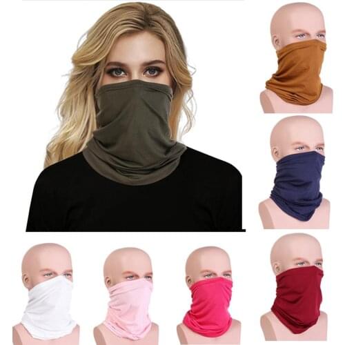 Women Print Face Scarf Winter Spring Mask Female Bandana Designer Warm Foulard Cotton Soft Neck Scarves Ring Wraps Cover 2020