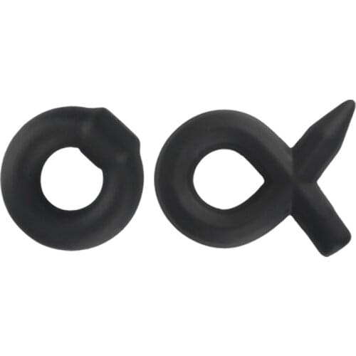 2Style Liquid Silicone Lock Ring With Figure Ring For Men Sex Toys For Men Ring For Penis Sexual Scrotum Ring Toy Adult Sex Shop