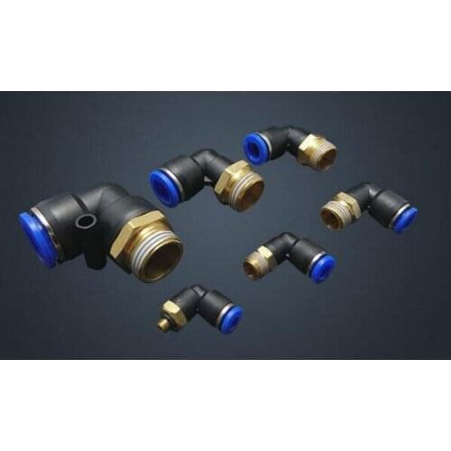 5PCS 4mm To M5 Elbow Male Air Pneumatic Quick Connect jointer Connectors Fitting PL4-M5 PL4-01 PL4-02 PL4-03