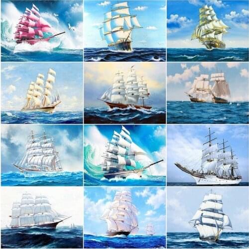 5D Diamond Embroidery Full Round Ship Diamond Painting Scenery Picture Of Rhinestones Mosaic Art Home Decoration