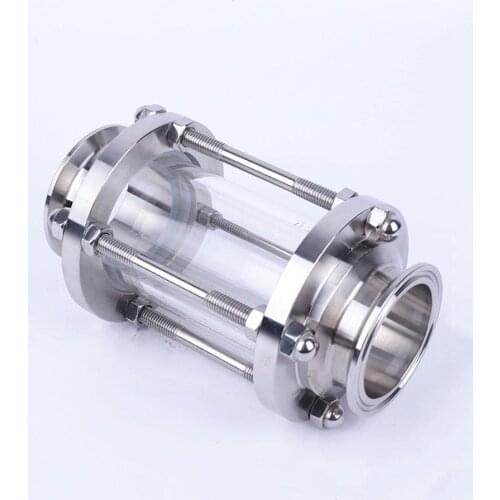 Brewing Diopter 2.5" Tri Clamp x 57mm Pipe OD SUS 304 Stainless Steel Sanitary Flow Sight Glass Homebrew Beer
