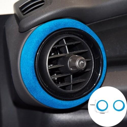 For BMW MINI F55 F56 2014-2020 Alcantara Suede Wrapping Car Instrument Air Outlet Panel Vent Trim Stickers Cove Internal Styling