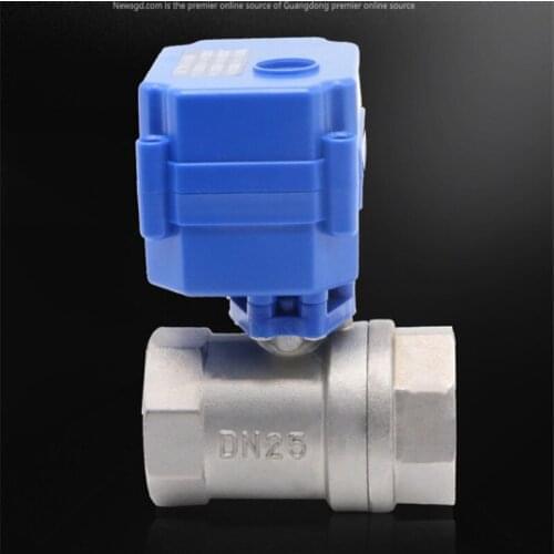 DN20 3/4" Brass Two Way motorized ball valve DC5V 12V 24V AC220V electric water valve 3/4" CR01 CR02 CR03 CR04 CR05