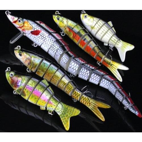 Fishing Artificial Lure Segment Bait 6 Joint 8 Part 13 Segments Plastic Lures Swimbait Slow Sinking