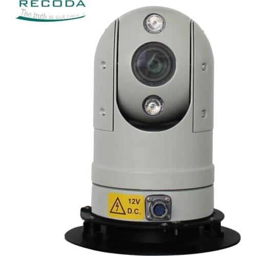 Shenzhen Recoda Rotating Hd Car Ptz Camera, Car PTZ Security Camera 50-60 Night Vision 360 Degree CCD Waterproof / Weatherproof