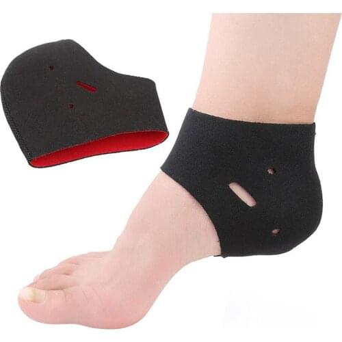 Black Heel Cover Soft And Breathable Good Elasticity Moisturizing Gel Heel Socks For People With Chapped Feet Foot Care Tool