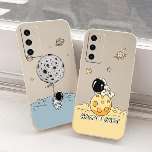 Lively Boy Silicone Soft Case For Huawei P40 P30 P20 Pro Lite Mate 40 30 20 Pro Lite P Smart 2021 Y7A Shockproof Phone Cover