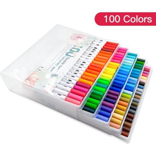 12 Colors Markers Set Double Tipped Colored Pens Fine Point Art Markers for Kids Adults Coloring Drawing Illustrations Artist