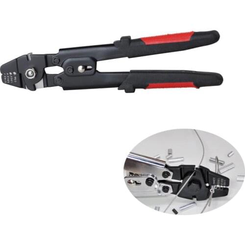 1pcs 2 in 1 Crimping pliers + Steel Cable Wire Rope Cutter tools for 0.1-2mm Stranded wire for 0.1-2.2mm Aluminum casing