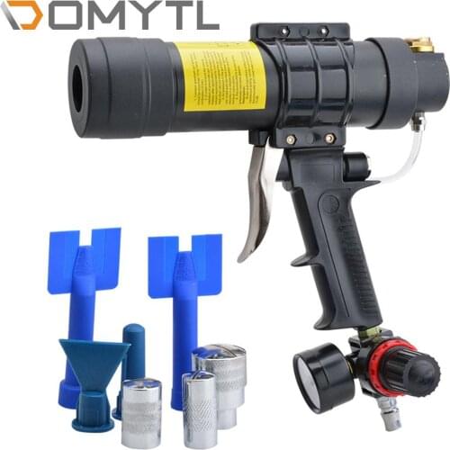 1/4" Adjustable Ripple Pneumatic Glass Glue Gun Tools Kit 310ml Sealant Spray Air Rubber Car maintenance sheet metal Pistol
