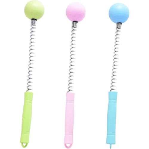 32 cm Golf Spring Massage Ball Fatigue Relief Tool Body Self Knock Hammer Handheld Green / Pink / Blue