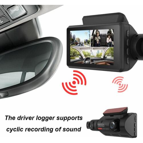 Detachable A68 Supports Multi-Language Car Driving Recorder Motion Detection Driving Record IPS HD Camera M8617