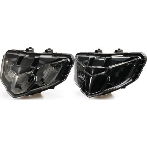 Smoke Motorcycle LED Front High /Low beam Headlight Head Light Lamp Assembly For Yamaha Y15ZR v2