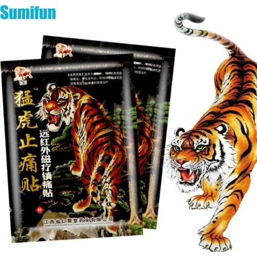 Tiger Plaster Powerful Analgesic Patch Muscle Sprain Soreness Treat Rheumatoid Arthritis Pain Relief Herbal Medical Plaster