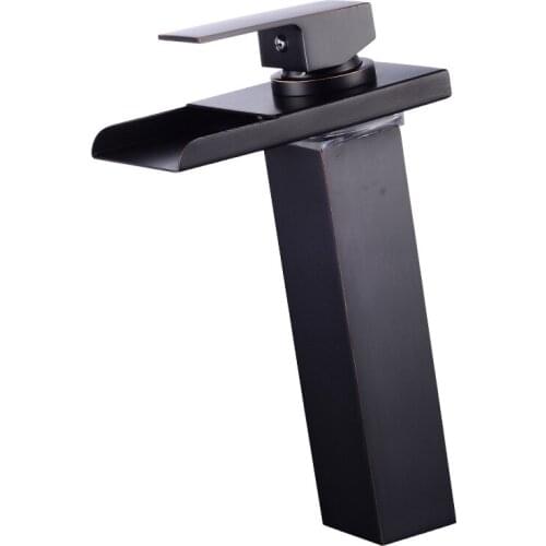 Waterfall LED Kitchen Faucets Luminous Wash Basin Hot Washbasin Kitchen Faucets Wash Hand Mutfak Musluklar Home Supplies EZ50ST