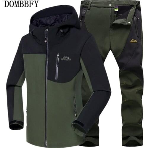 Military Tactical Soft Shell Jacket Coat Mens Autumn Winter Fleece Army Waterproof Jackets Male Windbreaker Hooded Hunt Clothes