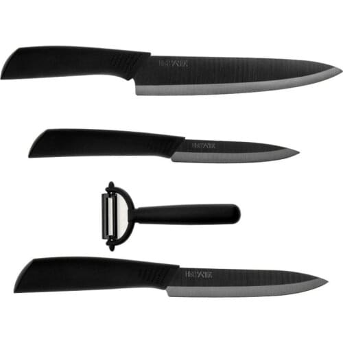 Xiaomi HuoHou Kitchen Set 4 PCS Nano-ceramic Knife 4 6 8 Inch Lightweight and Environmentally Non-stick Ceramic Knife