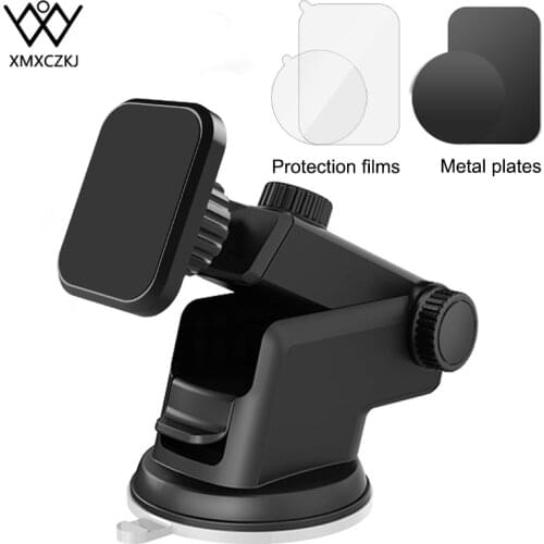 XMXCZKJ Universal Magnetic Phone Holder For iPhone Xr X 8 7 6 Samsung Suction Cup Car Phone Holder For Car Windshield Dashboard