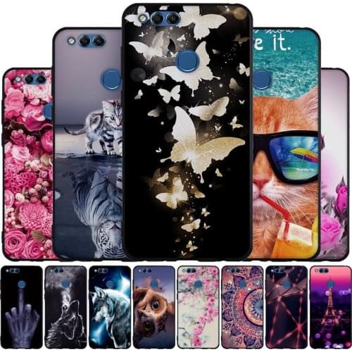 Protective Case For Huawei Honor 7X Cover Soft Silicone Back Case For Huawei Honor 7X 7 X X7 Case 5.39"Thin TPU Phone Cover Bags