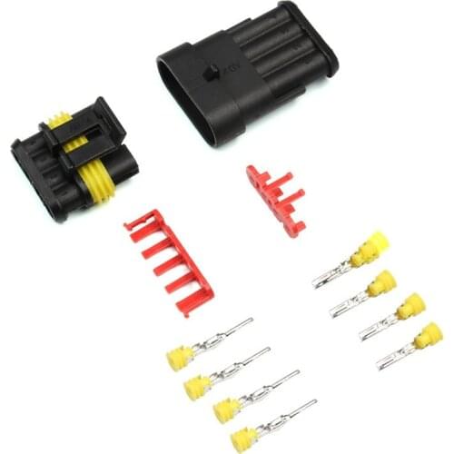 1Set 1/2/3/4/5/6 Pin Connector Car Waterproof Electrical Connector Plug Electrical Wire Cable Car Auto Truck Wire Harness